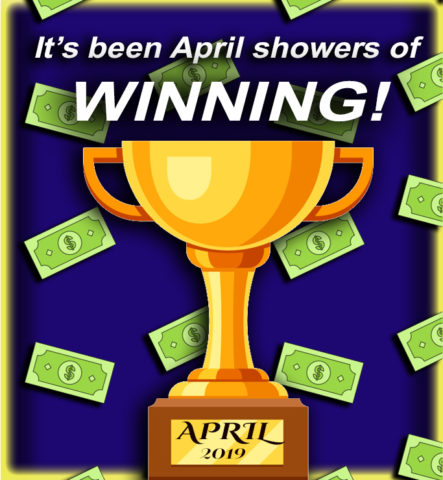 Take a bow, all our Play&Win and Search&Win April Winners!