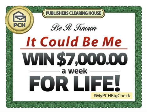 Download and Print Your Very Own PCH “Big Check”!