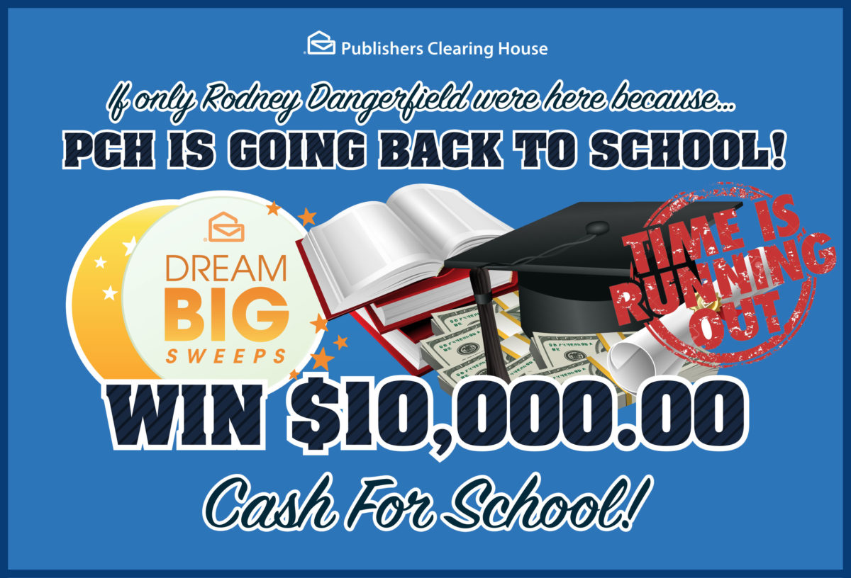 TIME IS RUNNING OUT TO GO FOR $10,000.00 CASH FOR SCHOOL