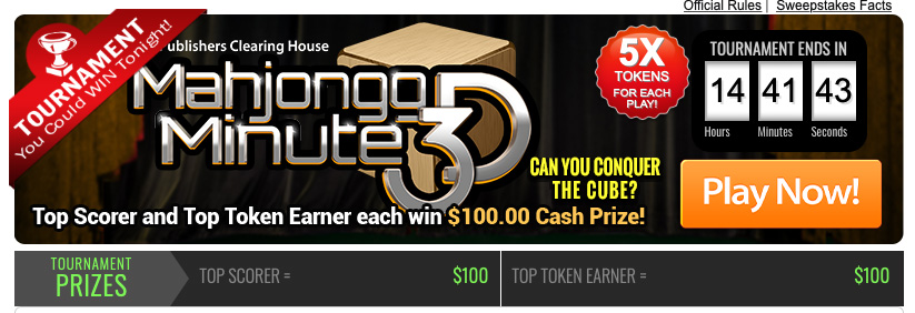 Got A Minute? Play Mahjongg Minute 3D for Cash Prizes Today!
