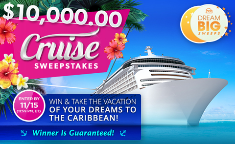 Monthly Calendar: New Sweeps to Enter for November – Caribbean Cruise