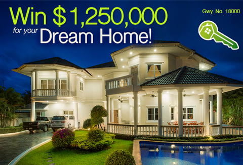 Enter to Win $1.25 Million For A Dream Home Before It’s Too Late!