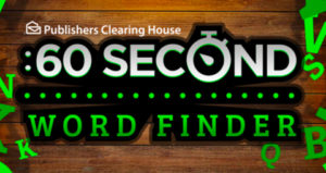 All about the game Minute Mania: 60 Second Word Finder! - PCH Blog
