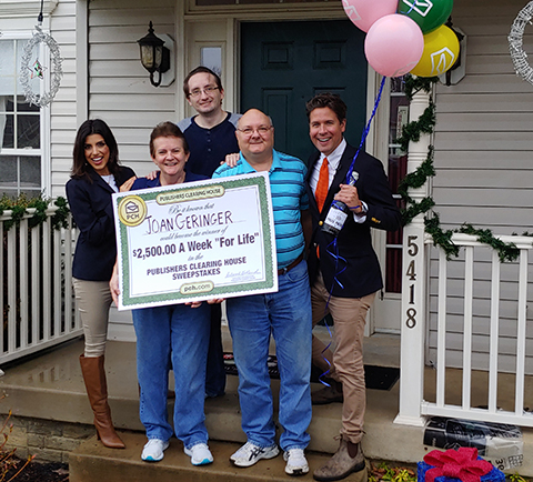 Victory in Virginia for $2,500 A Week For Life PCH Winner Joan Geringer
