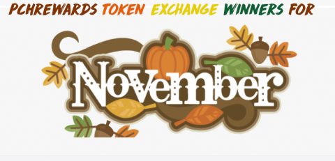 Were You a PCHrewards Token Exchange Winner in November?