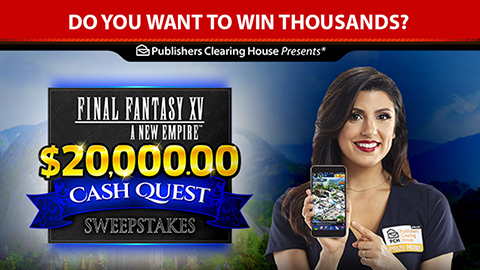 New Sweepstakes for February – Final Fantasy XV – A New Empire™ Sweepstakes