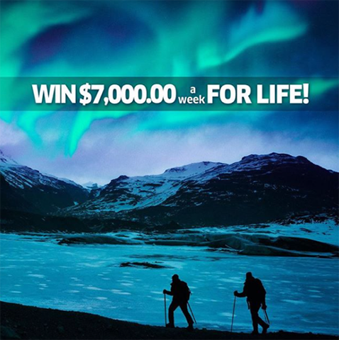 Get Your $7,000.00 A Week For Life Sweepstakes Entries In Now!