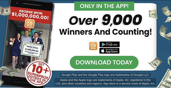 Over 9,000 Winners And Counting In The PCH App!