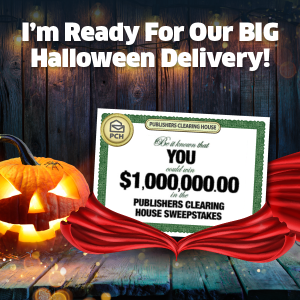 PCH Big Check Asks: Who Wants To See Me On Halloween?